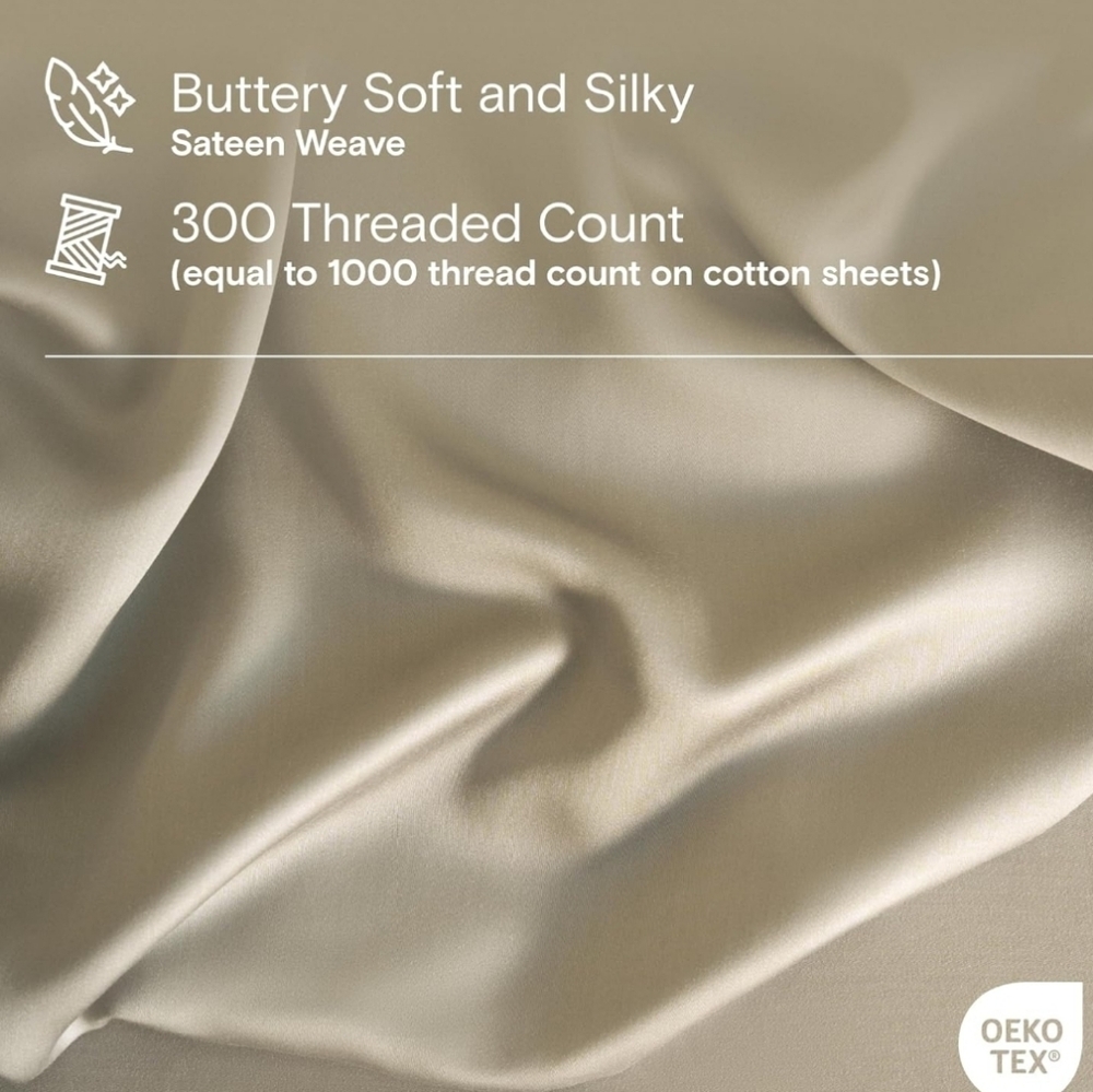 DOZ by SIJO Bamboo Pillowcases – Fog – King (Set of 2) NWOT
